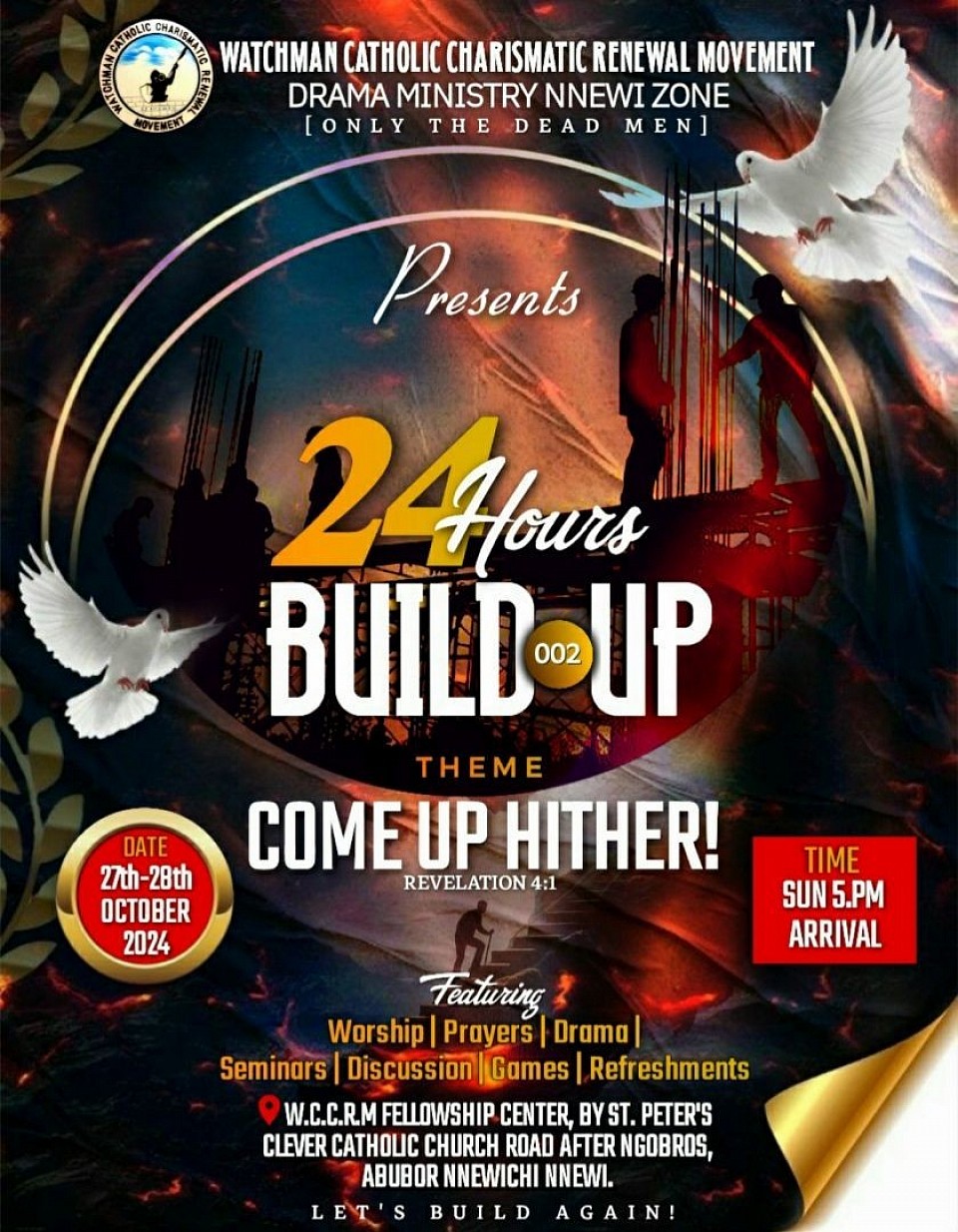 Church program flyer